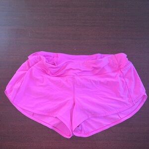 lululemon athletica Bright Pink Athletic Shorts